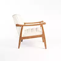 Sula Wooden Armchair White