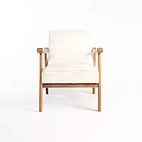 Sula Wooden Armchair White