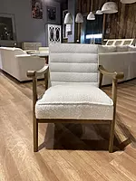 Sula Wooden Armchair White