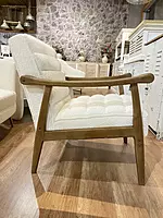 Sula Wooden Armchair White