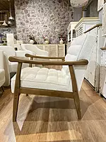 Sula Wooden Armchair White