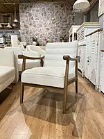 Sula Wooden Armchair White