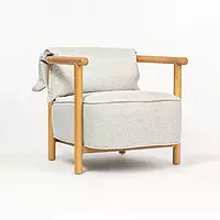 Luxo Parawood Armchair Light Grey