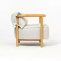 Luxo Parawood Armchair Light Grey