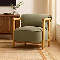 Luxo Parawood Armchair Sage Green