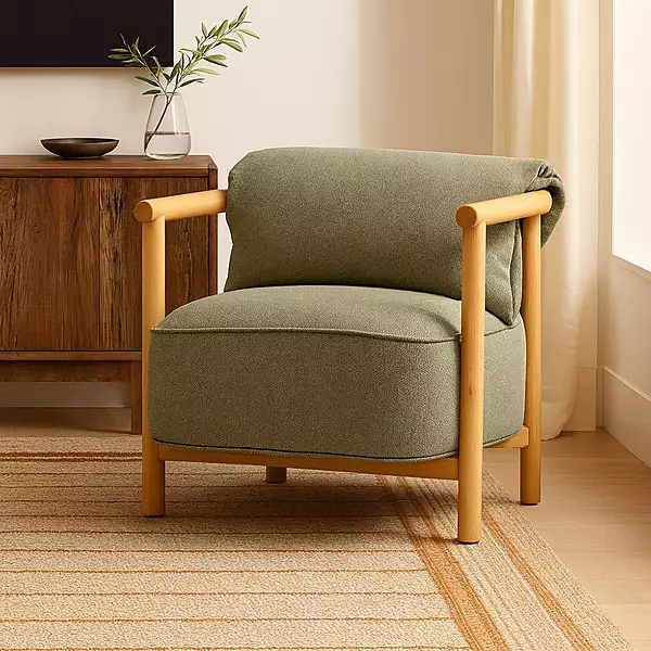 Luxo Parawood Armchair Sage Green
