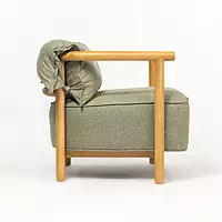 Luxo Parawood Armchair Sage Green
