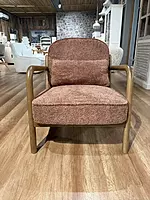 Leo Armchair Dusty Rose Brown