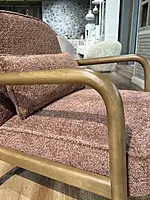 Leo Armchair Dusty Rose Brown
