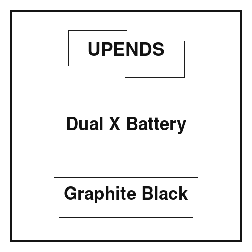 Upends Dual X Battery Graphite Black
