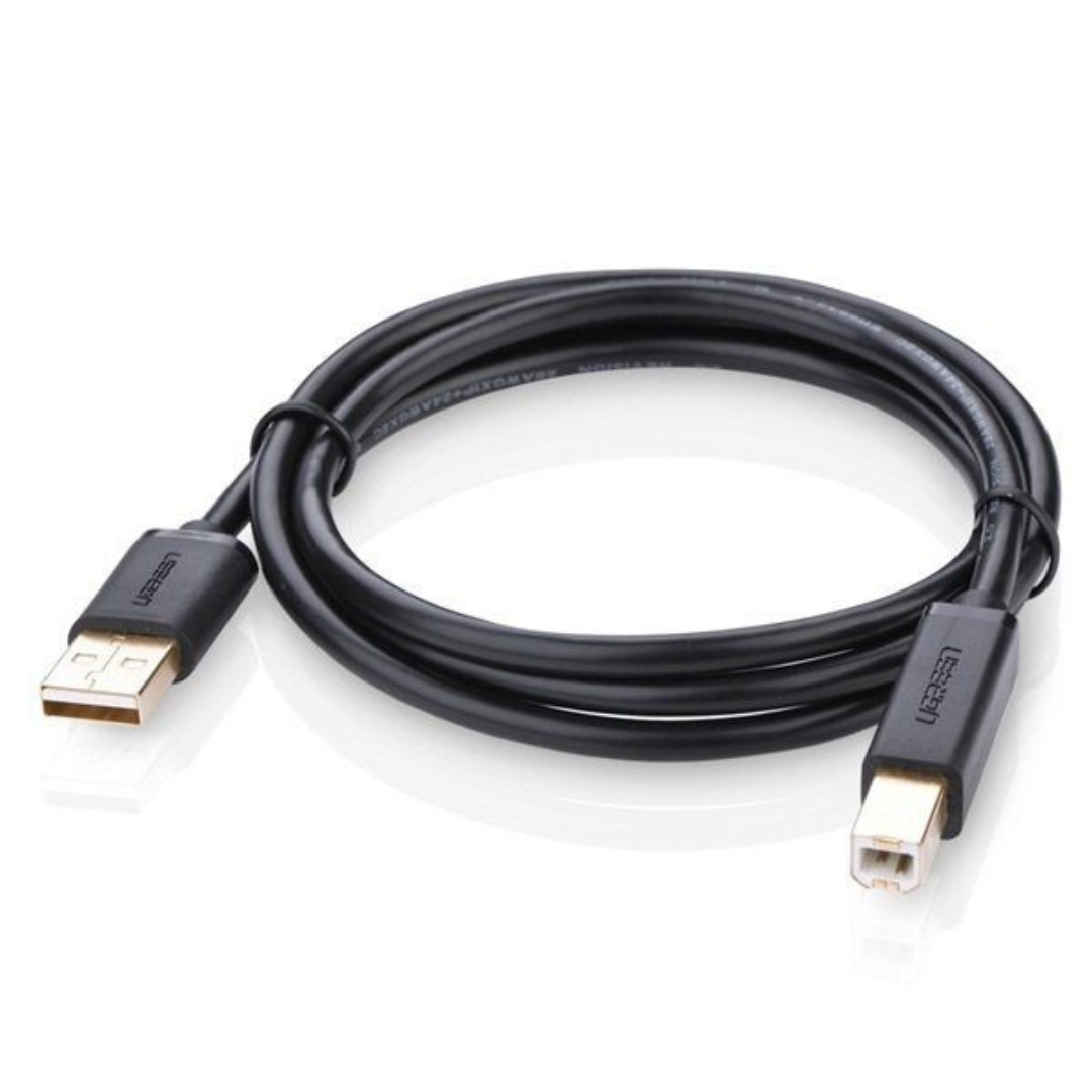 UGREEN USB 2.0 AM to BM Printer Cable 1.5m (Black) - US135