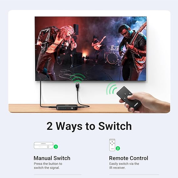 UGREEN HDMI Switch 3 In 1 Out - CM598 UGREEN HDMI Switch 3 In 1 Out - CM598