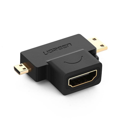 UGREEN Micro HDMI Male + Mini HDMI Male to HDMI Female Adapter
