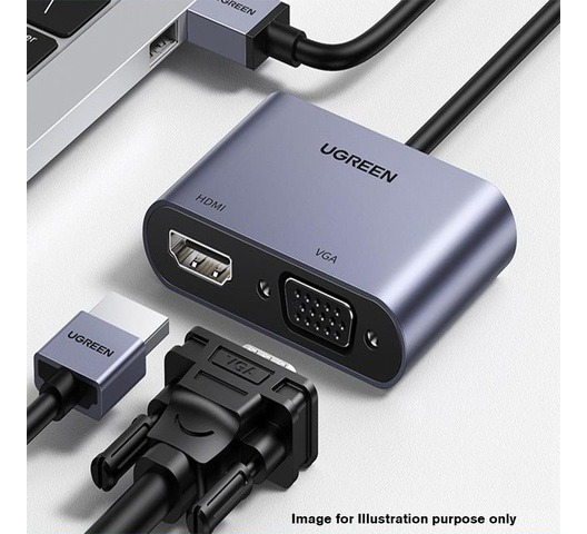 UGREEN USB-A 3.0 to HDMI + VGA Converter UGREEN USB-A 3.0 to HDMI + VGA Converter
