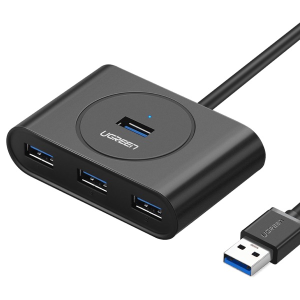UGREEN USB-C & USB-A 3.0 to 4-Port Hub 1M Black