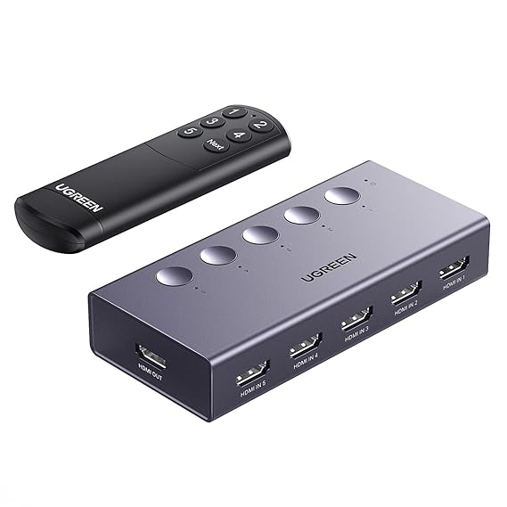 UGREEN HDMI Switch 5-In 1-Out  - CM568