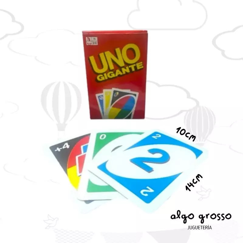 carta UNO GIGANTE 15x10CM