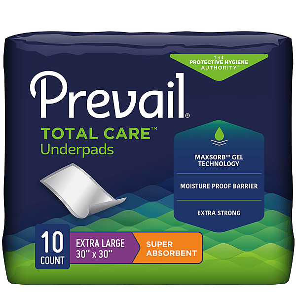 Prevail Super Absorbent Underpad 30x30(4/25)