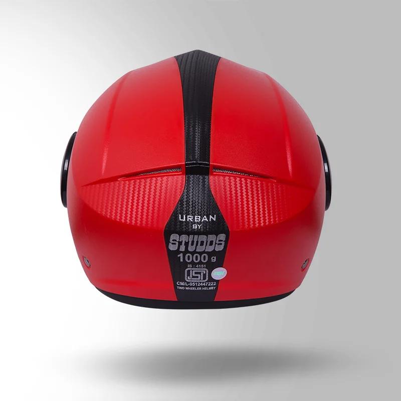 STUDDS URBAN RED WITH BLACK STRIP C/V (XL)