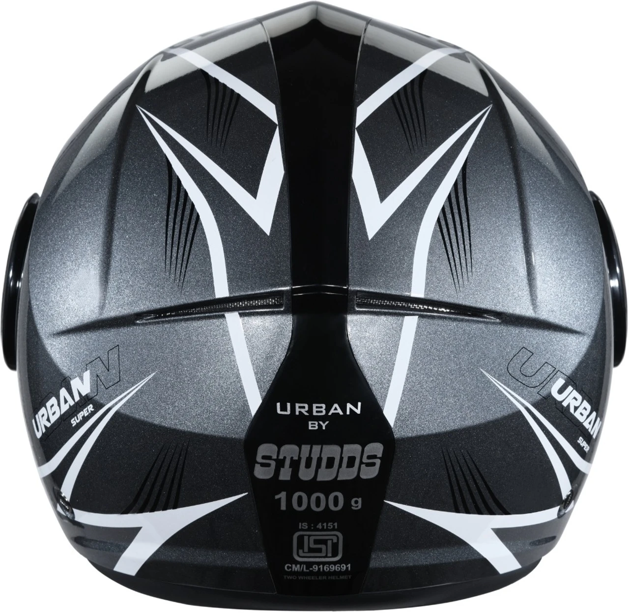 STUDDS URBAN SUPER D1 MATT GUN GREY N6 WHITE C/V (XL)
