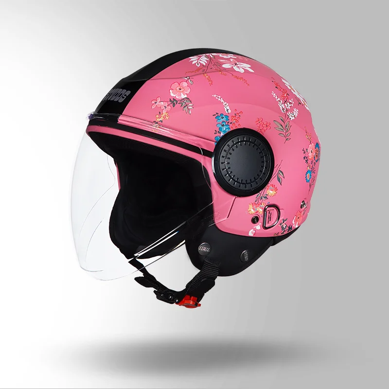 STUDDS URBAN SUPER D2 MATT PINK WITH FLOWER C/V (L) STUDDS URBAN SUPER D2 MATT PINK WITH FLOWER C/V (L)