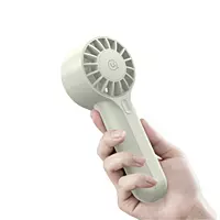 USAMS Handheld Fan High Speed Desk Fan USB Rechargeable Portable Cooling Fan White ZB288W