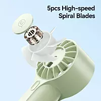 USAMS Handheld Fan High Speed Desk Fan USB Rechargeable Portable Cooling Fan White ZB288W