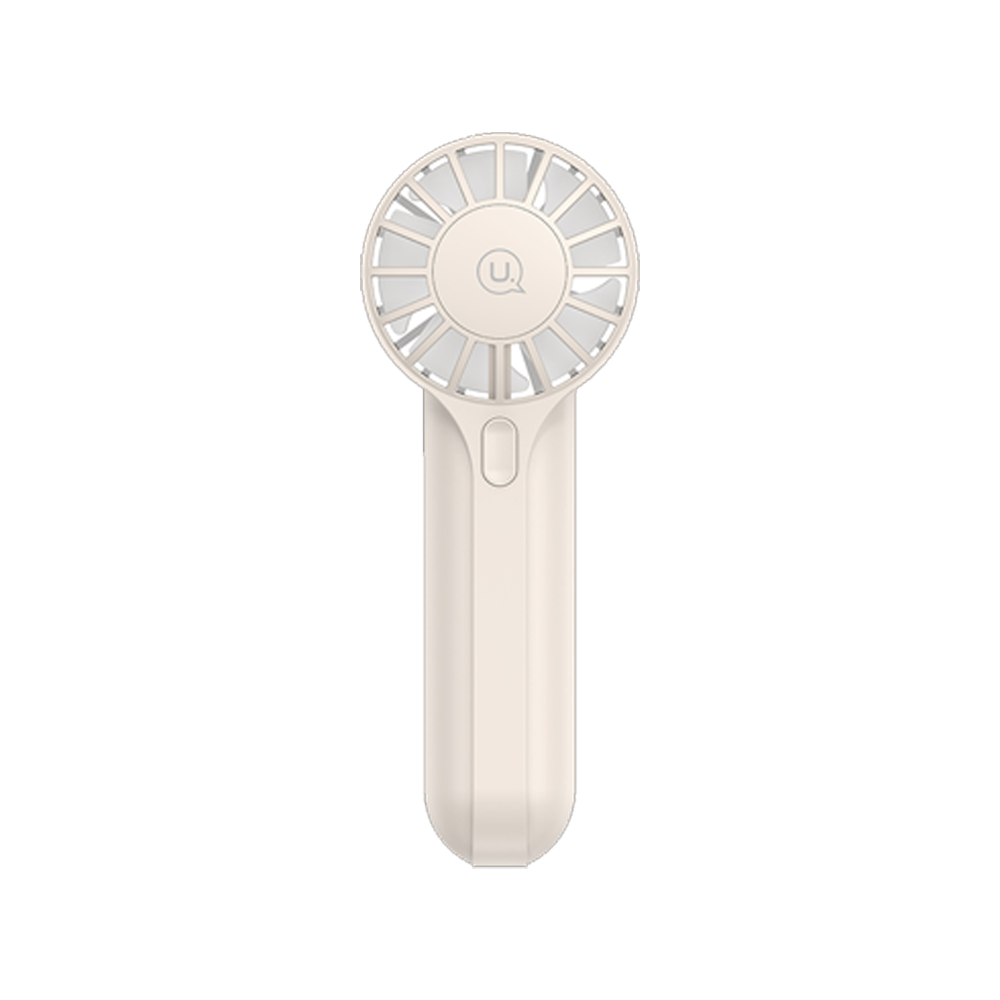 USAMS  Handheld Fan High Speed ​​Desk Fan USB Rechargeable Portable Cooling Fan White ZB288W