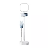 USAMS Double phone holder with LED lamp white ZB24001 US-ZB240