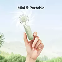 USAMS Handheld Fan High Speed Desk Fan USB Rechargeable Portable Cooling Fan Green ZB288G