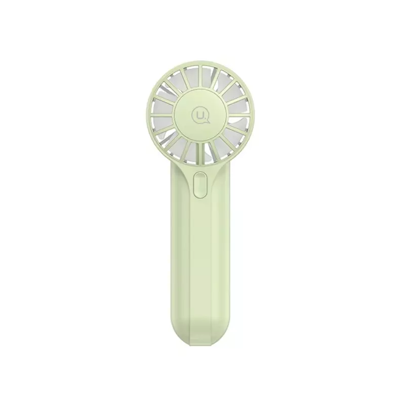 USAMS Handheld Fan High Speed Desk Fan USB Rechargeable Portable Cooling Fan Green ZB288G