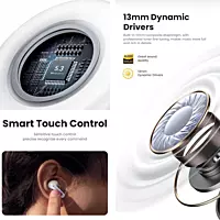 USAMS In-ear Bluetooth Handsfree Headphone with Charging Case White XD19W