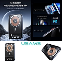 USAMS Powerbank 10000mAh 15W Magnetic Wireless Fast Charge USCD184
