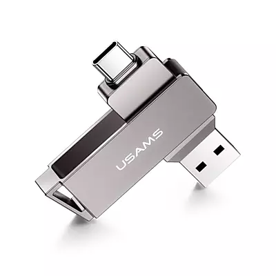 USAMS Rotable USB Flash Drive TypeC +USB3.0 256GB