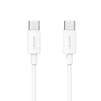 USAMS SJ711 Type C To Type C 60W Fast Charging data cable 1M White