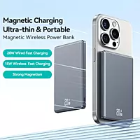 USAMS Wireless Powerbank 5000mAh 20W Fast Charge GREY & PURPLE USCD220
