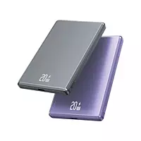 USAMS Wireless Powerbank 5000mAh 20W Fast Charge GREY & PURPLE USCD220