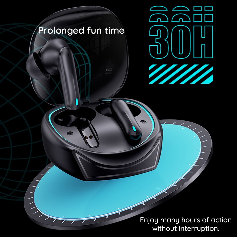 USAMS XJ13 Gaming Earbuds TWS Bluetooth 5.3 Black (US-XJ13)(BHUXJ01)