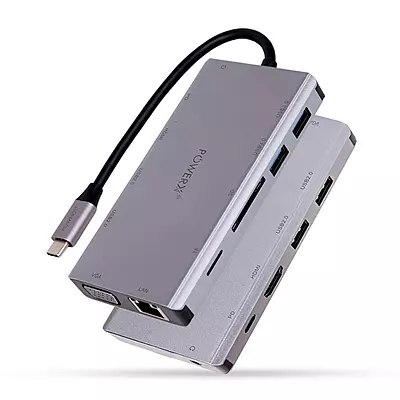 POWERX USB C TO 11 PORTS DOCKING-Y