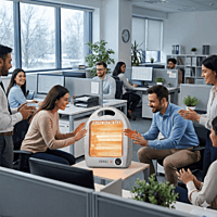 Portable USHA model 4002 electric heater with a top handle for easy carrying.