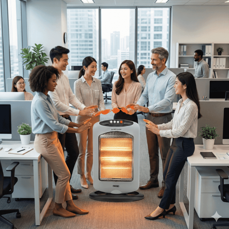 Close-up of the control knobs and power settings on the USHA HH 4003 unit.