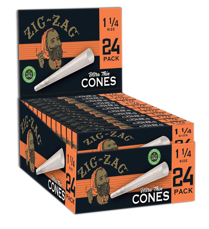 ZIG ZAG:CONES ULTRA THIN 11/4 (6/24CT)