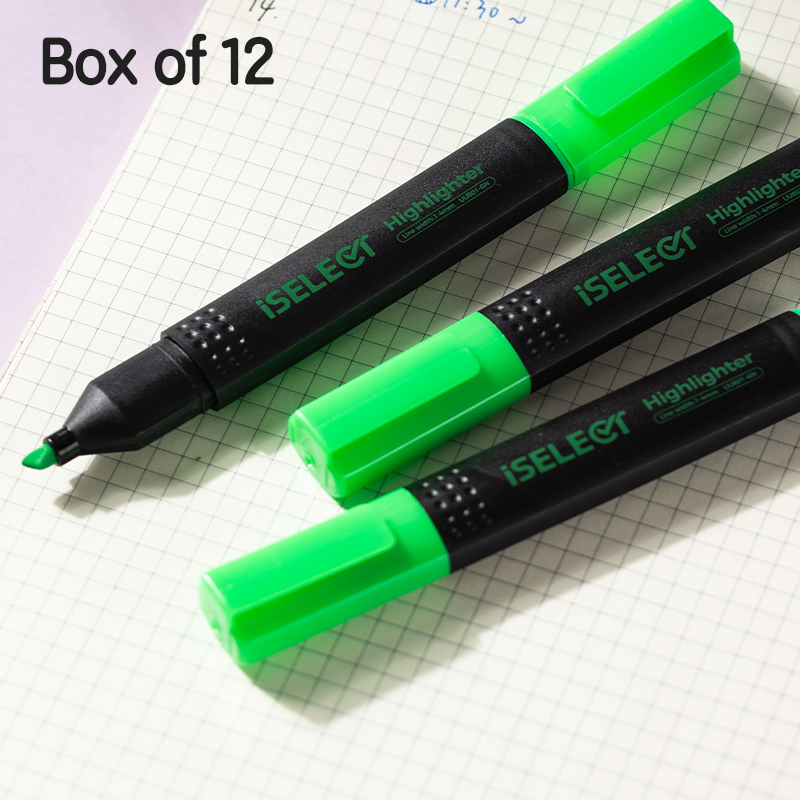 DELI UU601 ISELECT HIGHLIGHTER - GREEN