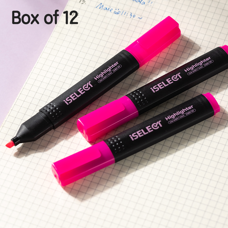 DELI UU601 ISELECT HIGHLIGHTER - PINK