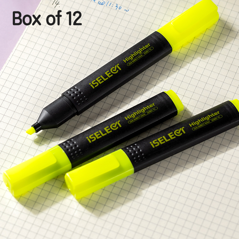 DELI UU601 ISELECT HIGHLIGHTER - YELLOW