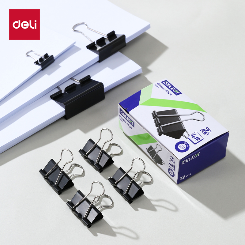 DELI UZ54 BINDER CLIPS 25MM