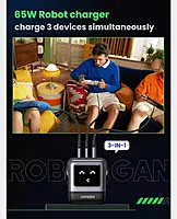Ugreen Nexode RG 65W 3-Port Robot GaN Charger CD361 Black