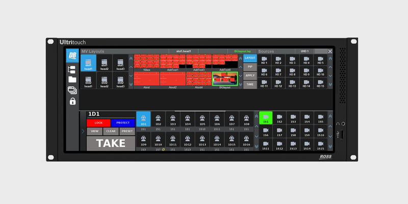 Ross Video ULTRITOUCH-4 Ethernet Enabled, fully SW configurable 4RU Remote Control Panel with Smart Touch Functionality......