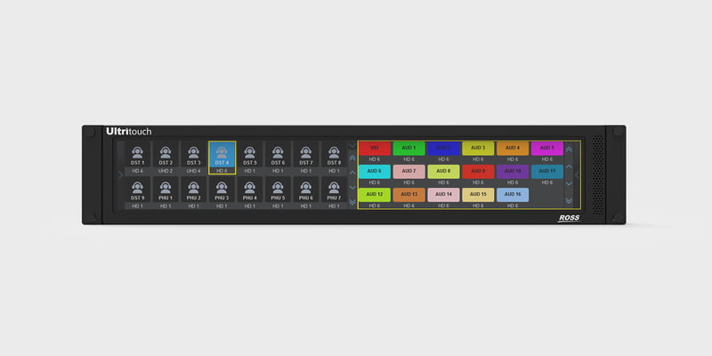 Ross Video ULTRITOUCH-2 Ethernet enabled, fully SW configurable 2RU Remote Control Panel with Smart Touch Functionality......