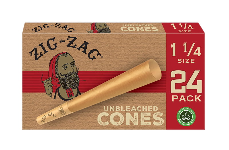 ZIG ZAG:CONES UNBLEACHED KS (3/24CT)